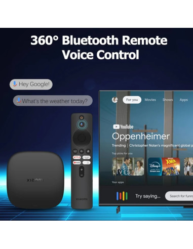 Xiaomi tv box s 4k ultra hd 3rd génération -...