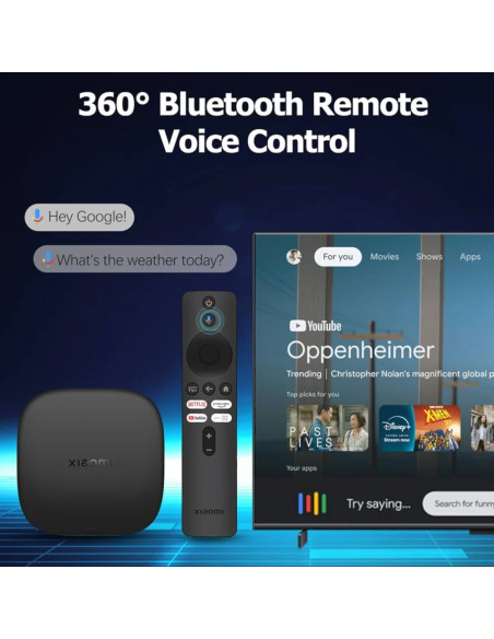Xiaomi tv box s 4k ultra hd 3rd génération - Version Officiel