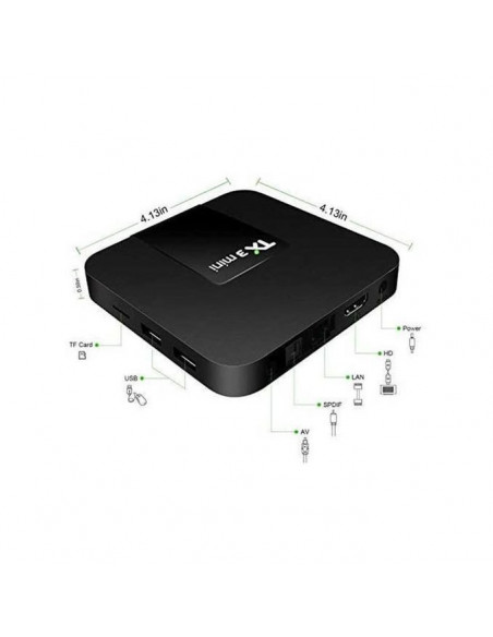 TV Box Tanix TX3 Mini Amlogic S905W2 64bit WiFi Android 11 2Gb 16Gb 4K FullHD 2,4Ghz
