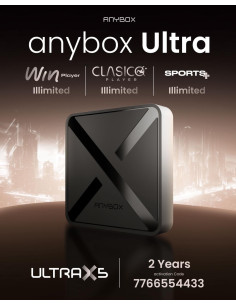 ANYBOX ULTRA Google TV 4K – WiFi 6G, HDR10, Abonnements illimités