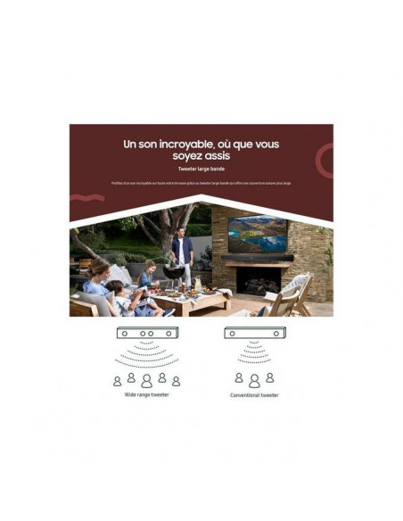 Aza Tech Barre de Son 32'' Bluetooth sans Fil pour TV Haut-Parleur, Wireless, Soundbar, Home Cinéma