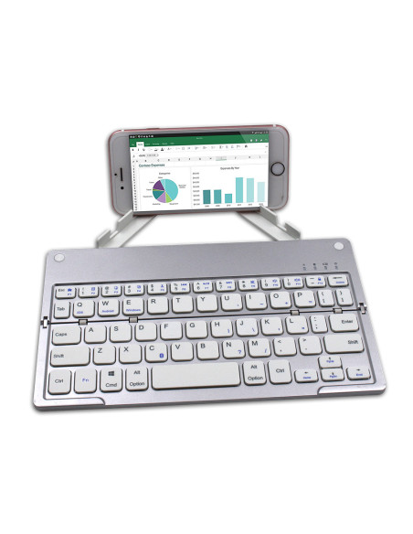 Mini Clavier Sans Fil Pliable Harmonica Bluetooth, Rechargeable