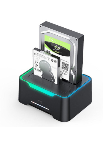 Station d'accueil double baie Type-C 3.1/USB...