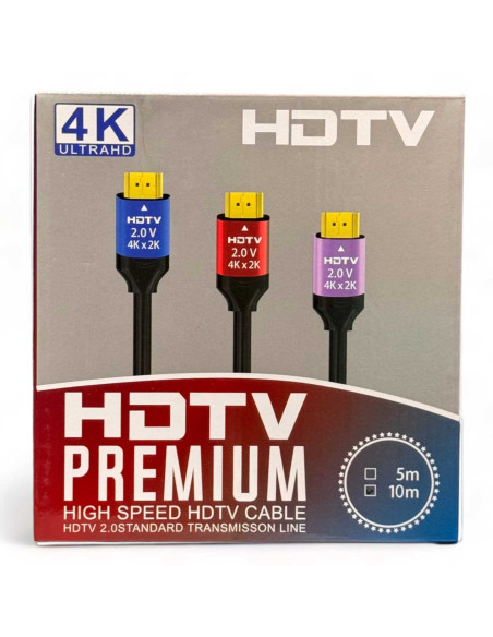 Câble HDMI Prémium HDTV 4K UHD High Speed – 10m