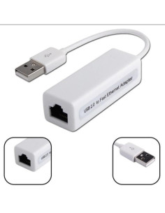 ADAPTABLE USB 2.0 vers RJ45 Réseau Lan Ethernet Adapter...