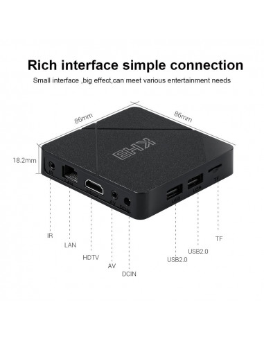 MECOOL KH3 Android 10 16Go 2Go ram avec...