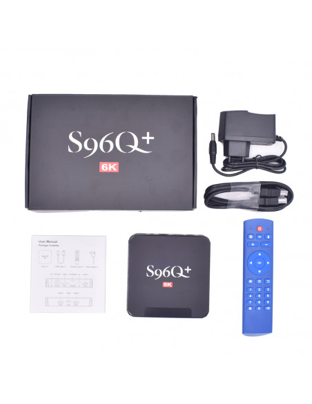 Tv Box S96Q+ 6K 64Go Mémoire 4Go Ram Android 10 Allwinner H616