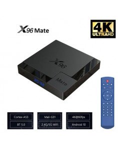 Box Android TV X96 Mate UHD 4K / 4 GO + Un Abonnement OTT Pro 12