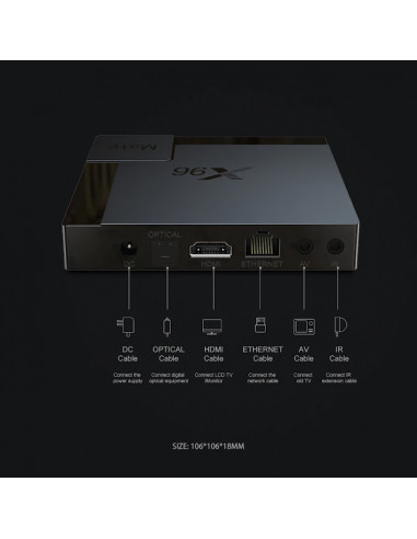 x96 Mate 4Go Ram 128Go Mémoire 4K avec...