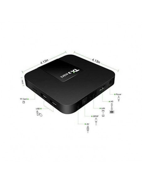 Tv Box Tanix Tx3+ Mini 2Go Ram 16Go Mémoire avec IPTV 12 Mois et Mini Clavier Bluetooth