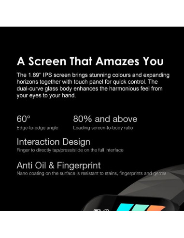 Oraimo smart watch osw 16 Waterproof Noir Écran...