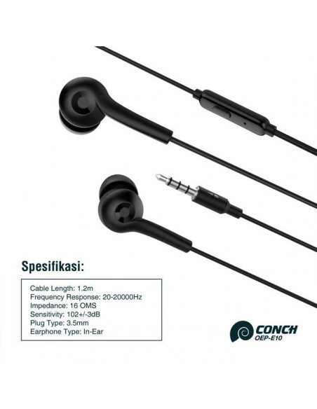 Oraimo Conch Écouteurs Intra-Auriculaires Filaires avec Micro