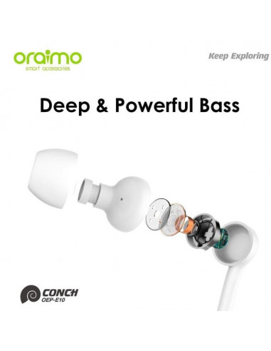 Oraimo Conch Écouteurs Intra-Auriculaires...