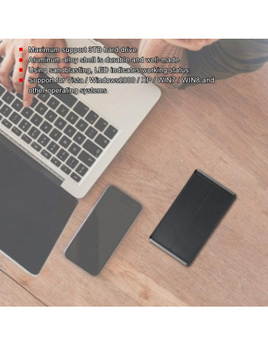 Boîtier de Disque Dur Externe 2.5" HDD usb 2.0