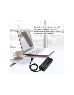 Hub USB Hub Adaptateur Conception à 4 Ports USB 3.0 à... 2