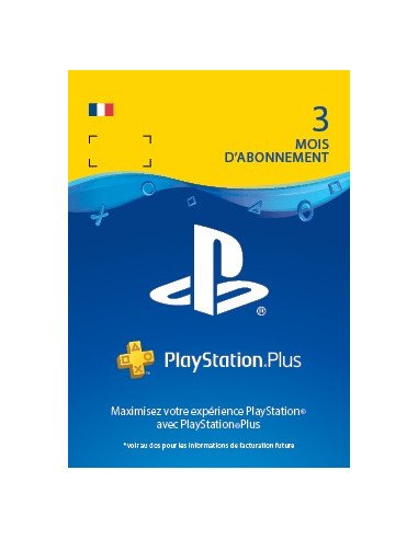 Playstation Plus Abonnement 3 Mois (compte francais)