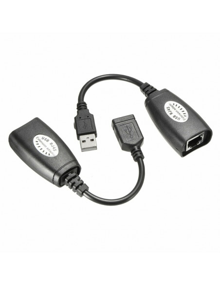 USB Extender By Câble RJ45 Ethernet - RJ45 LAN Modem Extension Câble Adapter