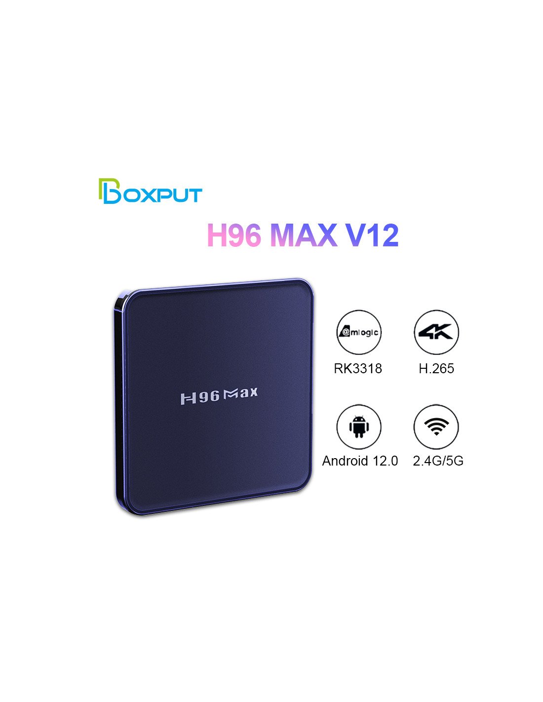 H96 Max V12 4k Ultra HD Android 12 Tv Box Dual Wifi