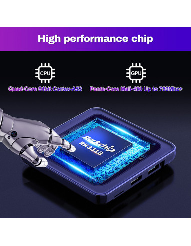 H96 Max V12 4K Ultra HD 16Gb 2Gb Ram Android 12...