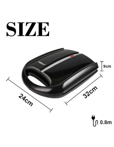 Presse panini granite 4 tranches 1400W Brittany