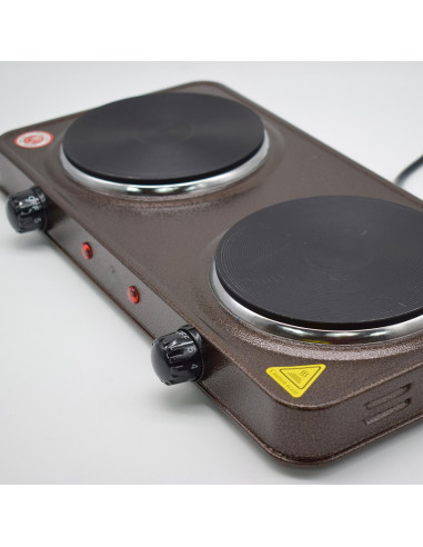 Réchaud de cuisson électrique 2 feux 2000W -...