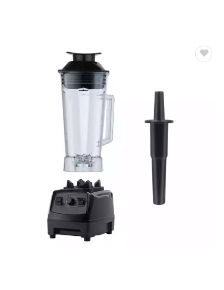 robot mixeur de jus multifonctions 2L fruits, fruits sec, epices, bol plastique Rouge